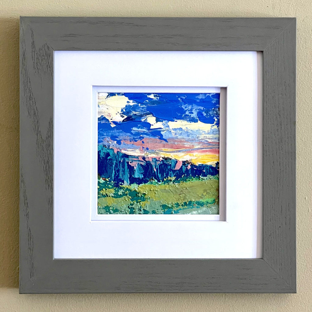 Framed Original Art from Cedar Lake - Chasing the Sun (Artist Janice Saunders)