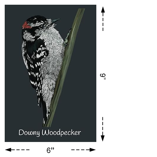 Notebook, Journal - Downy Woodpecker  (lined or unlined) - Unperfekt-Studios