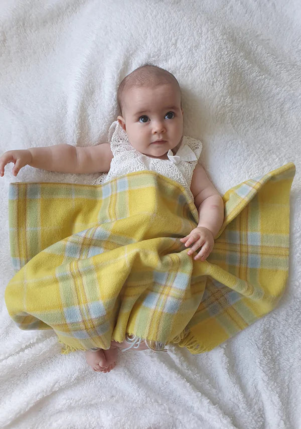 Tartan Baby Blanket - Lambswool
