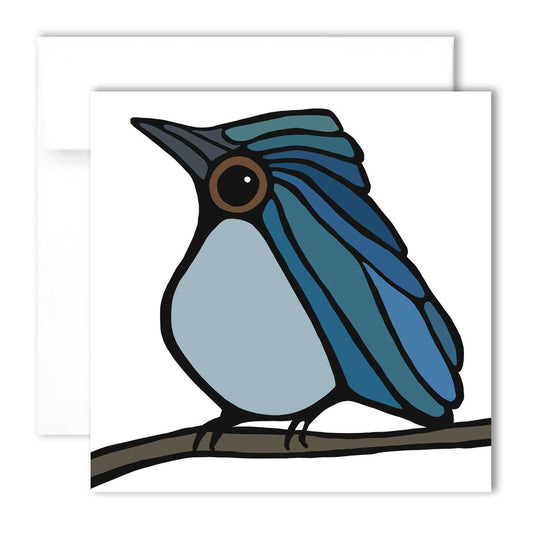 Greeting Card - Blue Warbler - Unperfekt-Studios