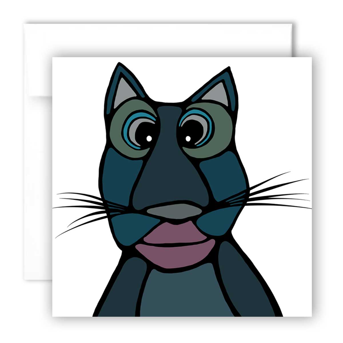 Pack of 5 Greeting Cards - Kitty Cats