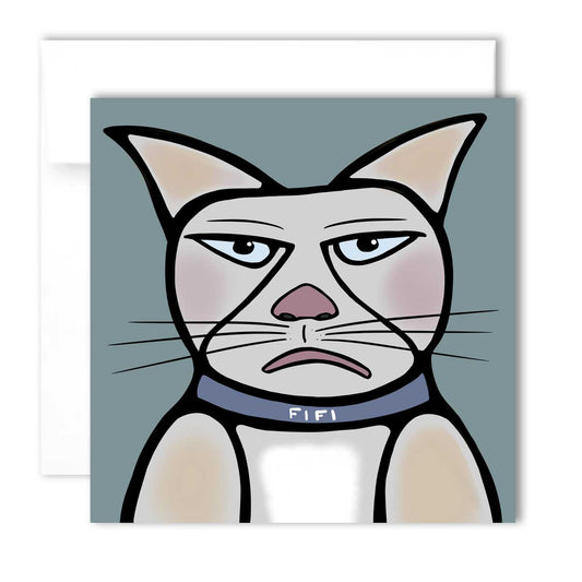 Greeting Card - Fifi the Cat - Unperfekt-Studios