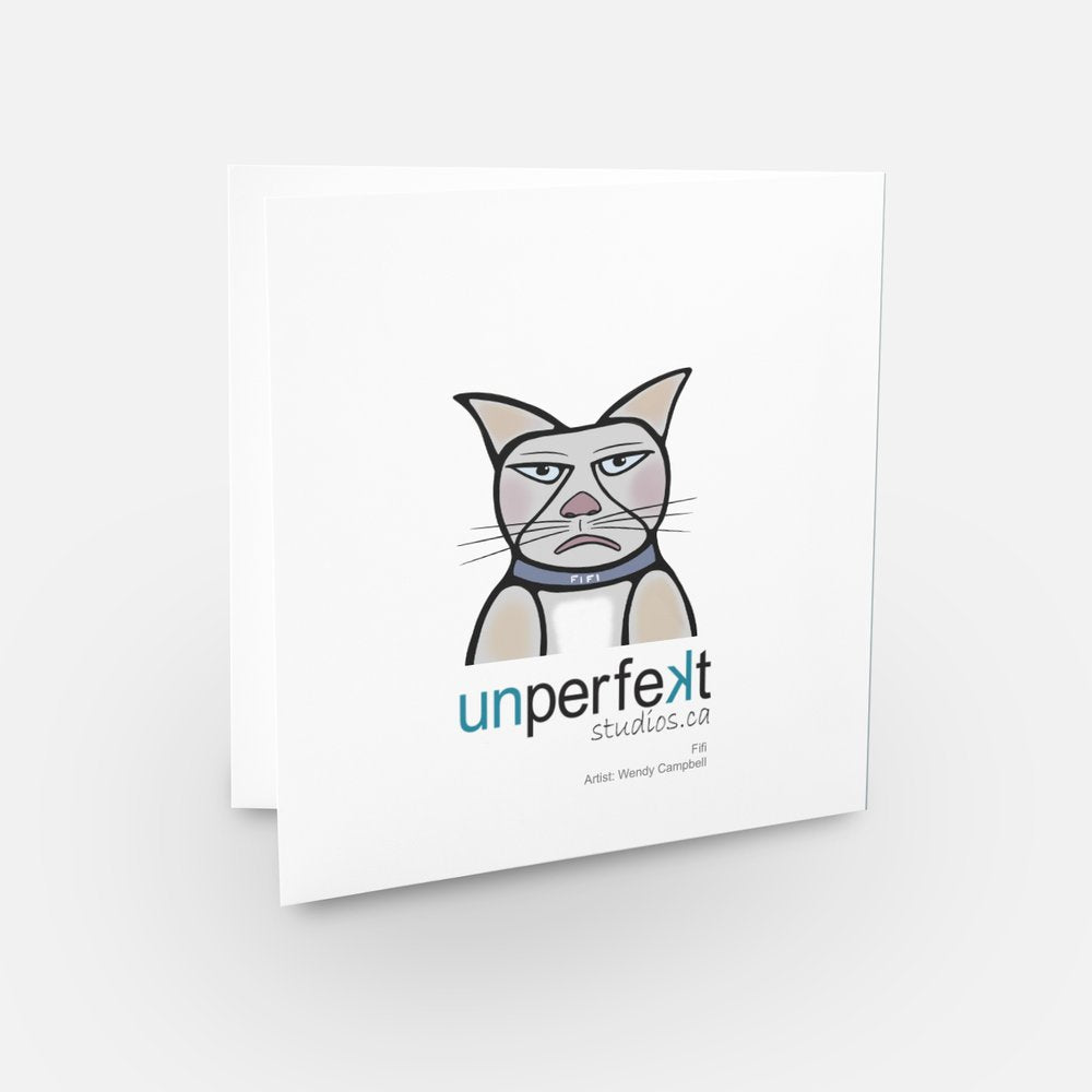 Greeting Card - Fifi the Cat - Unperfekt-Studios
