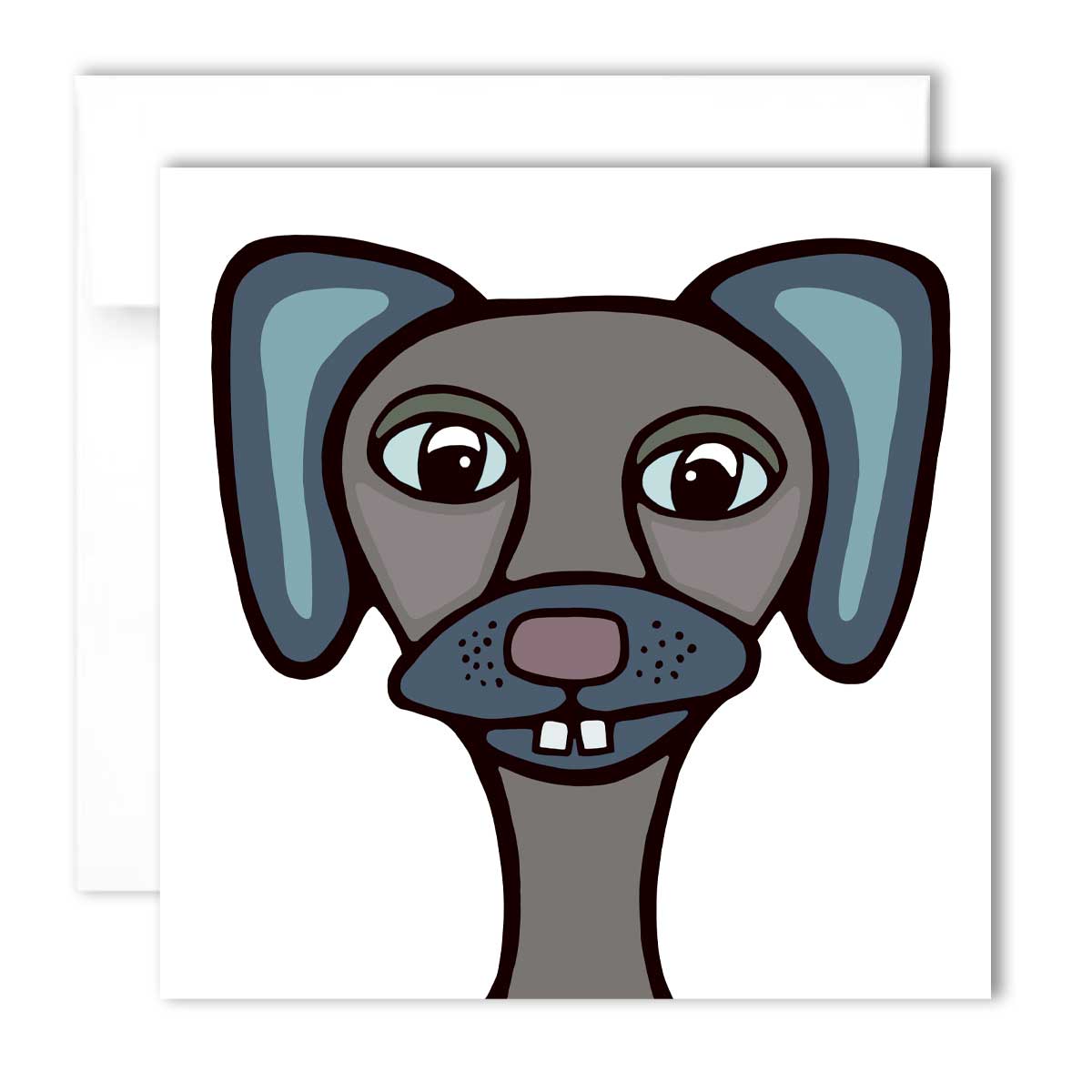 Greeting Card - Fitz the Dog - Unperfekt-Studios