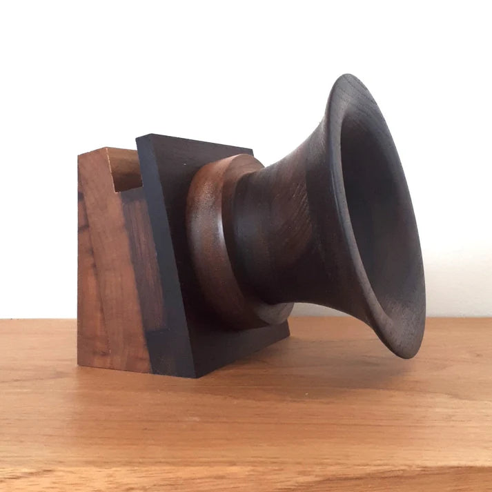 Wooden Gramophones for Tech Devices - from Cedar Lake (Neill Nucifora)