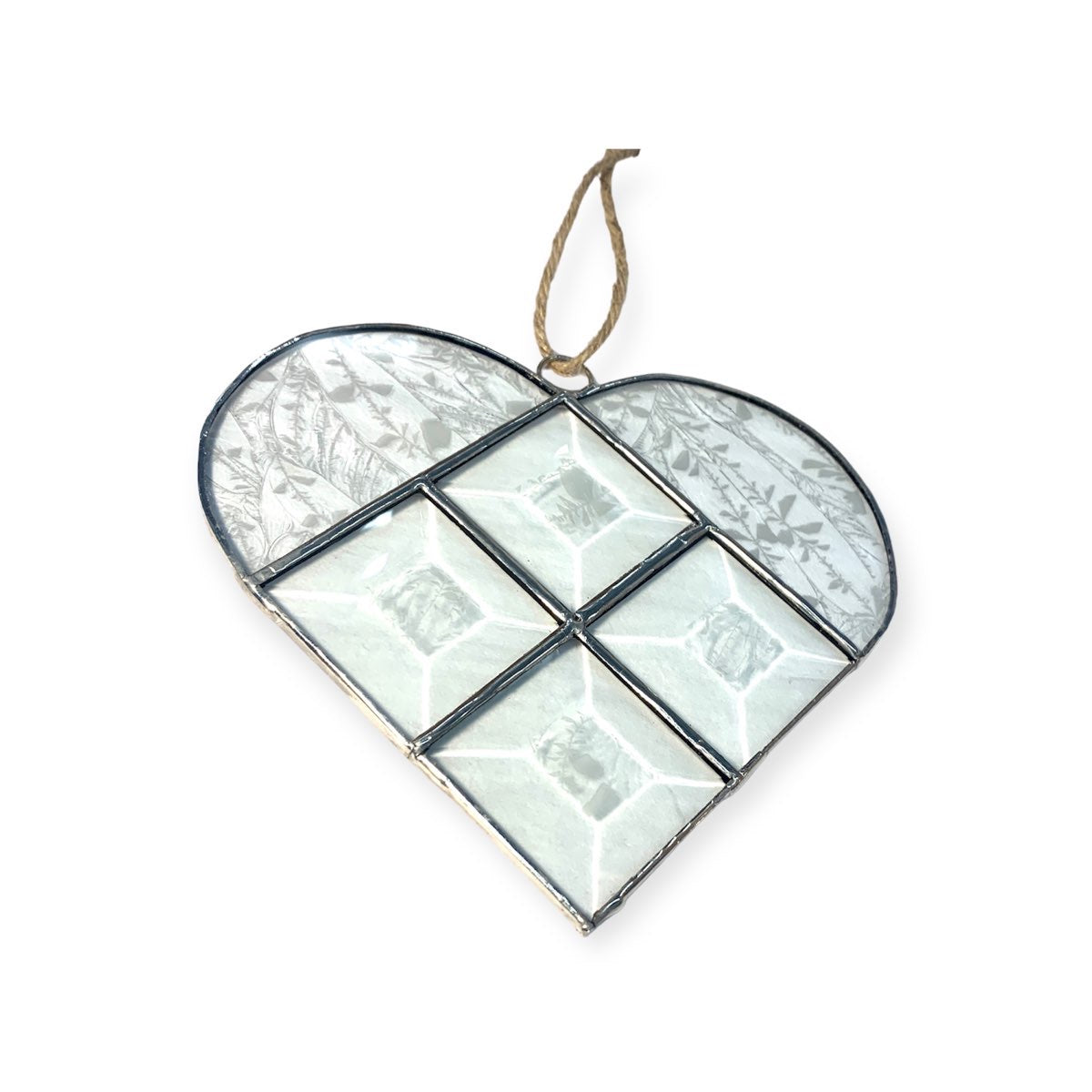 Stained Glass Heart Suncatcher- 5” x 5”