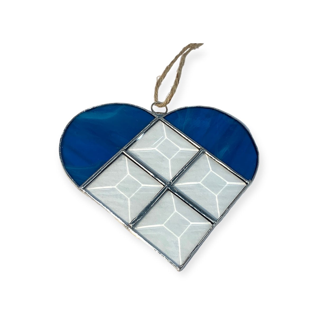 Stained Glass Heart Suncatcher- 5” x 5”