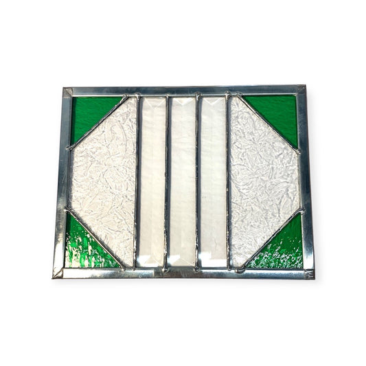 Stained Glass Panel, Bevels, for Tabletop - 8” x 6.5” - Unperfekt-Studios