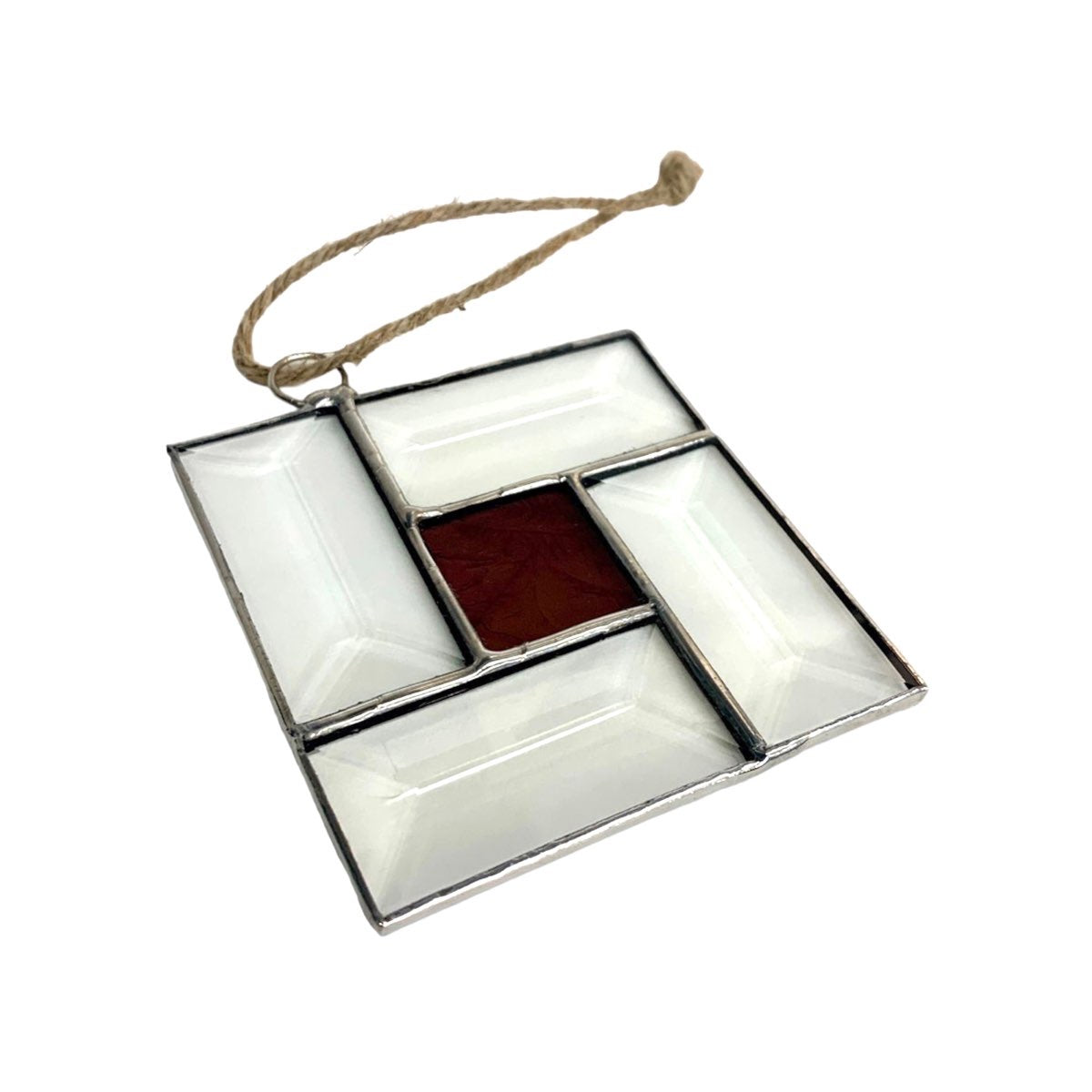 Stained Glass Bevel Box Suncatcher - 3” x 3”