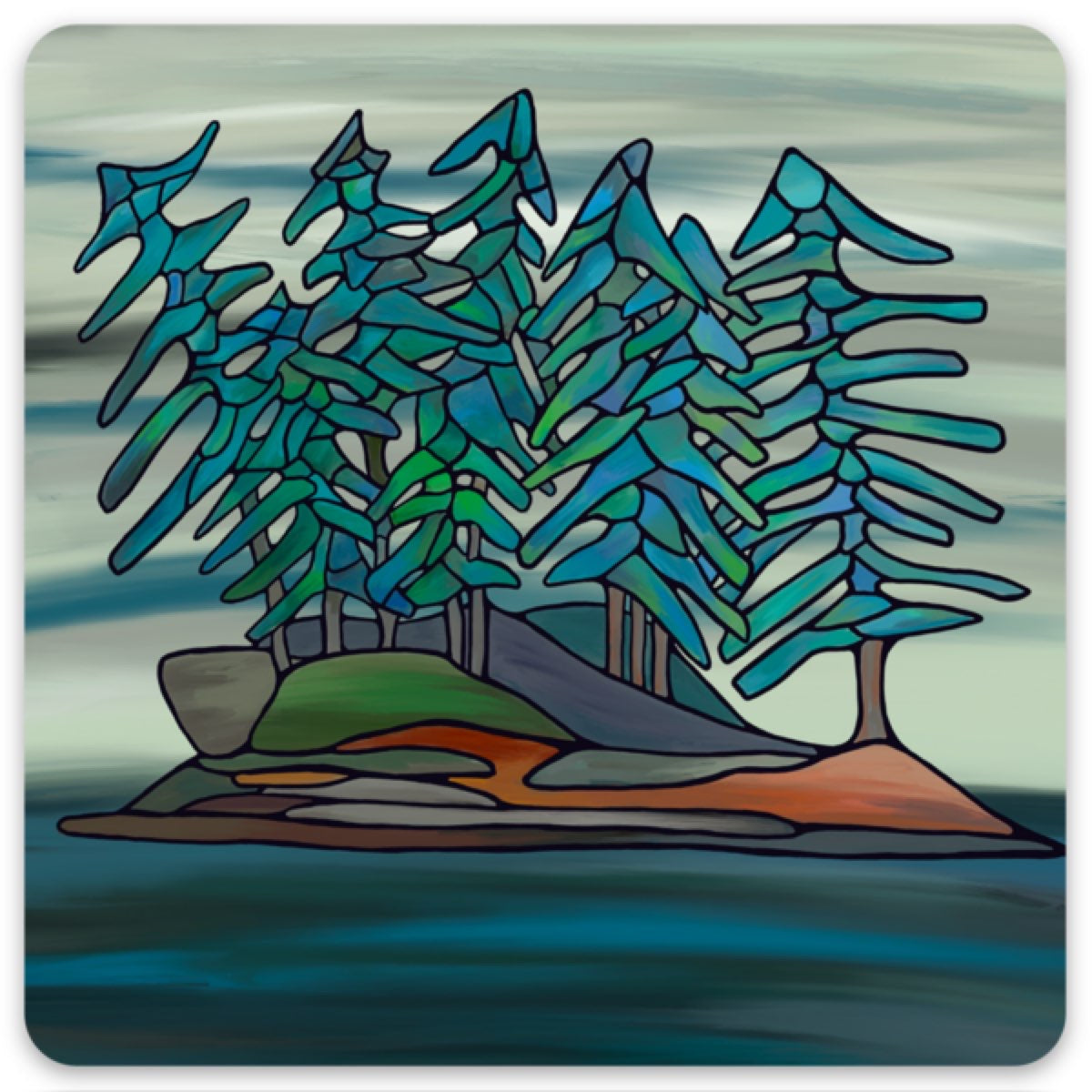 Fridge Magnet - Little Island - Unperfekt-Studios