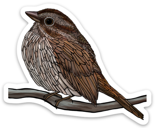 Vinyl Sticker - Song Sparrow - Unperfekt-Studios