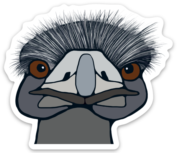 Vinyl Sticker - Emu - Unperfekt-Studios