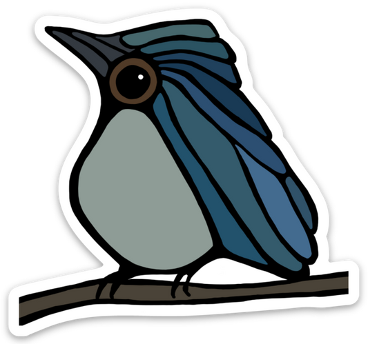Vinyl Sticker - Blue Warbler - Unperfekt-Studios