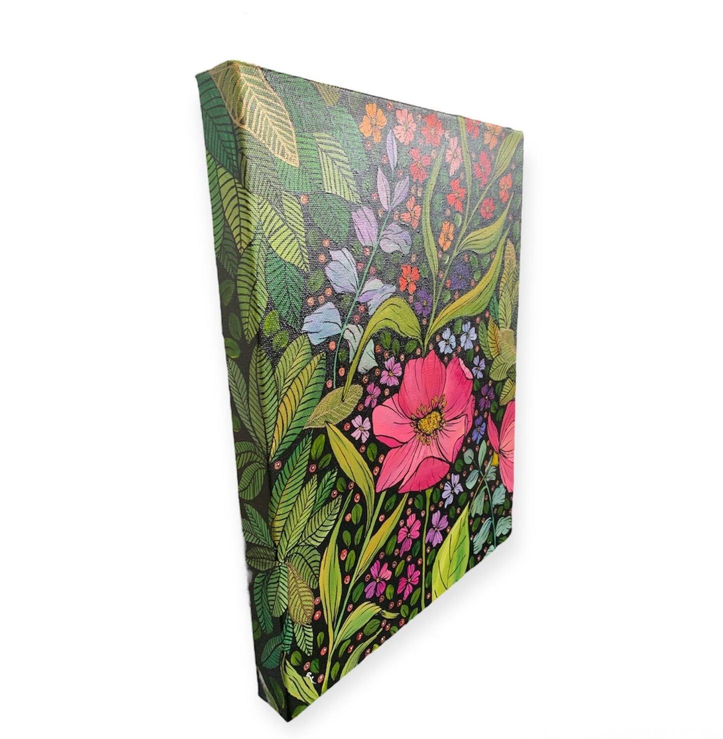 Wildflowers 3 - Acrylic on Canvas - Erin White - Unperfekt-Studios