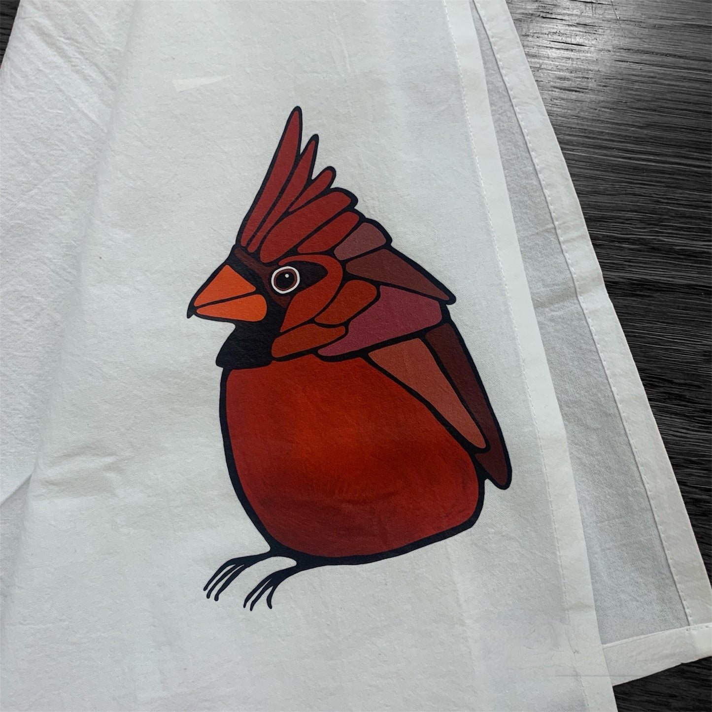 Flour Sack Tea Towel - 100% Organic Cotton - Cardinal