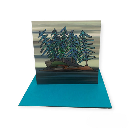 Easel Art Pocket Card - Little Island - Unperfekt-Studios