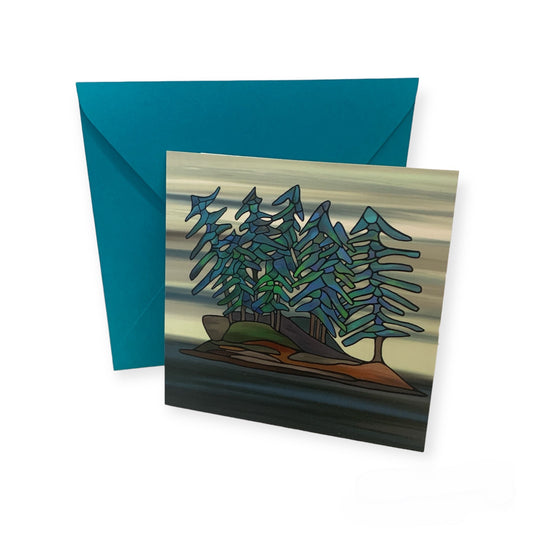 Easel Art Pocket Card - Little Island - Unperfekt-Studios