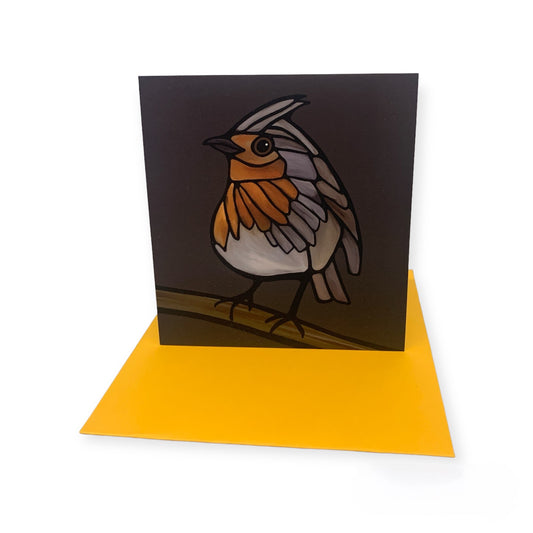 Easel Art Pocket Card - European Robin - Unperfekt-Studios