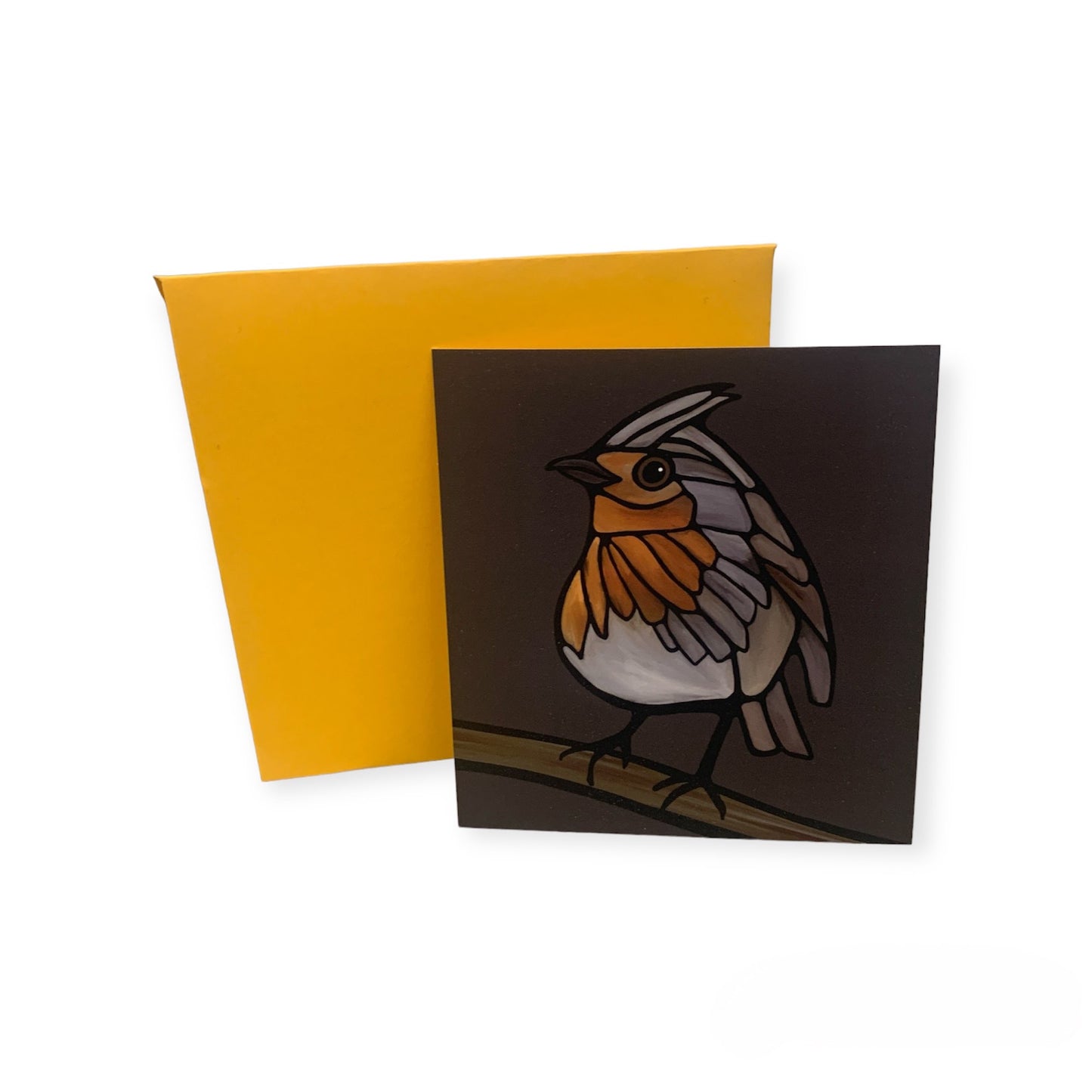 Easel Art Pocket Card - European Robin - Unperfekt-Studios