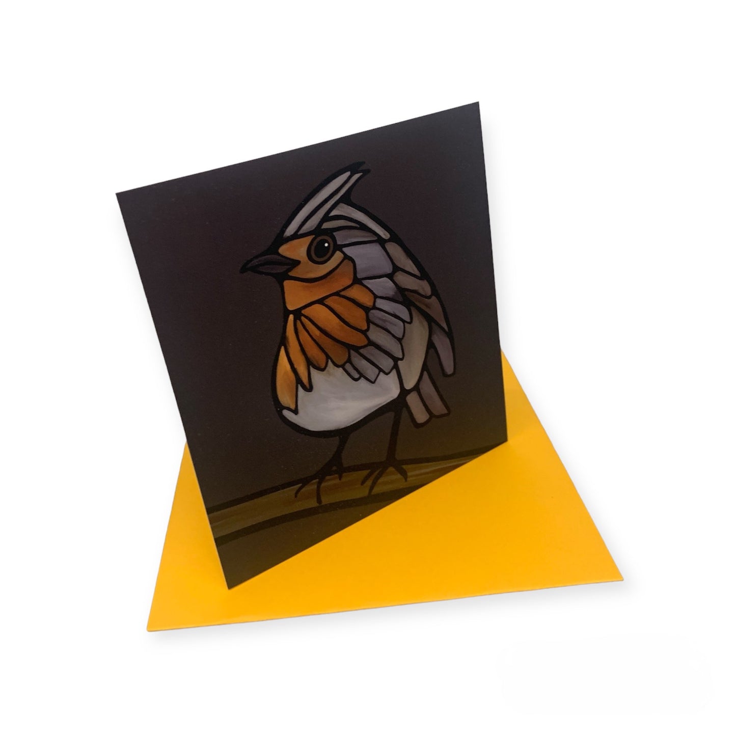 Easel Art Pocket Card - European Robin - Unperfekt-Studios