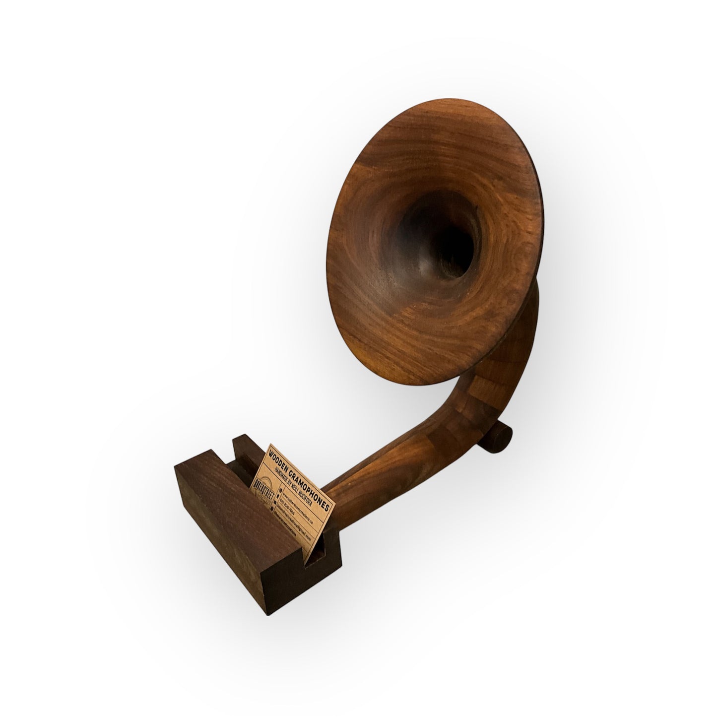 Wooden Gramophones for Tech Devices - from Cedar Lake (Neill Nucifora)