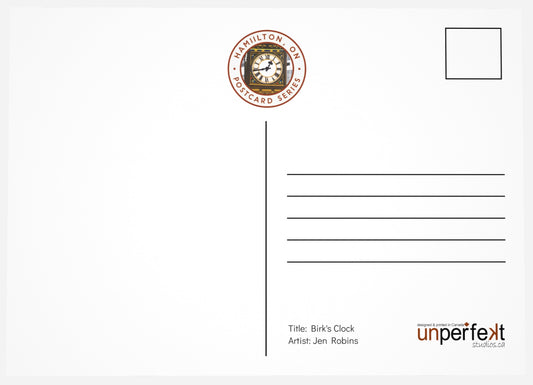 Postcard - Birk's Clock - Jen Robins