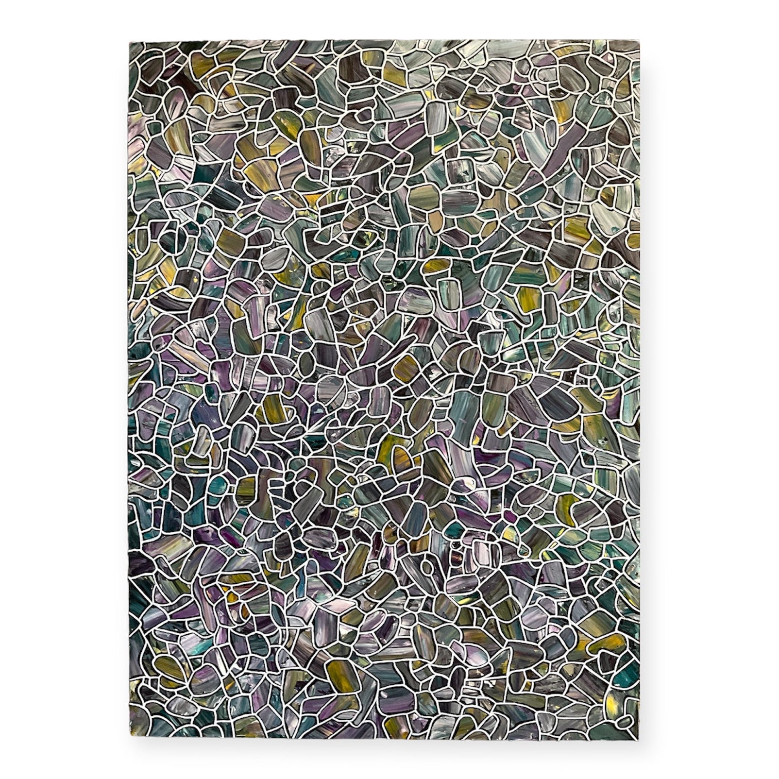 Lilacs - acrylic on wood 18x24 Wendy Campbell