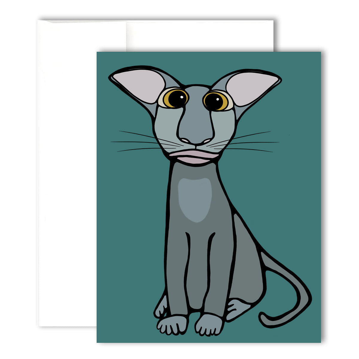 Greeting Card - Loki the Cat - Unperfekt-Studios