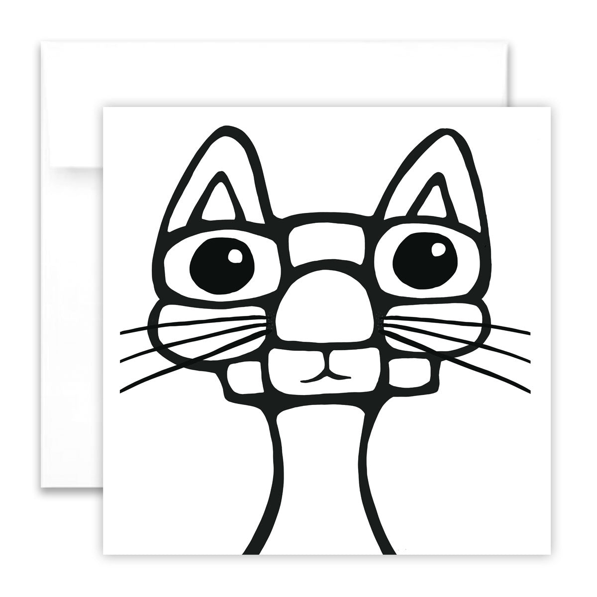 Colouring Greeting Card - Max the Cat - Unperfekt-Studios