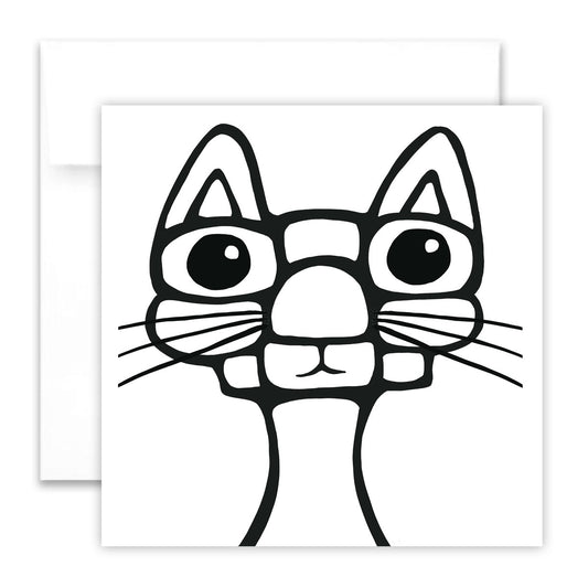 Colouring Greeting Card - Max the Cat - Unperfekt-Studios