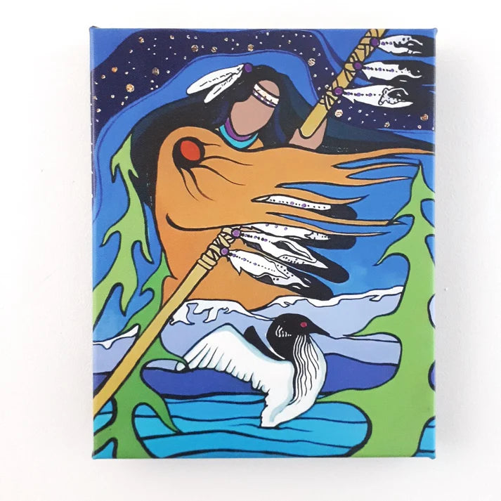 Canvas Prints of Original Indigenous Art Works - from Cedar Lake