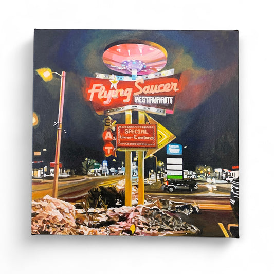 Original Painting - Flying Saucer (Niagara Falls), Jen Robins