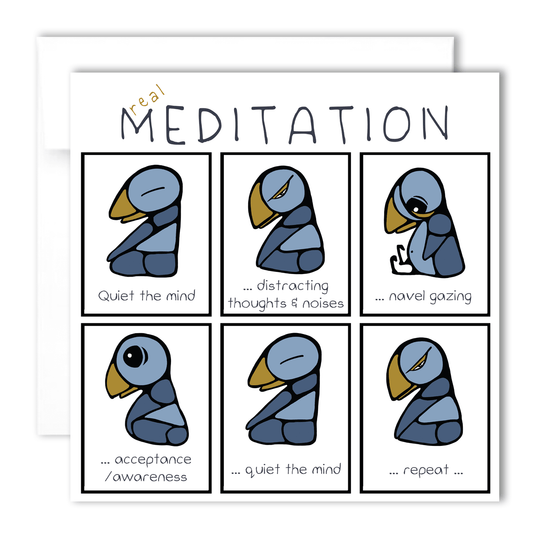 Greeting Card - Real Meditation