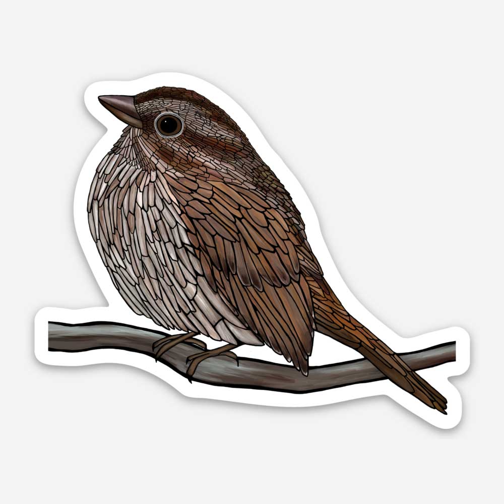 Fridge Magnet - Song Sparrow - Unperfekt-Studios