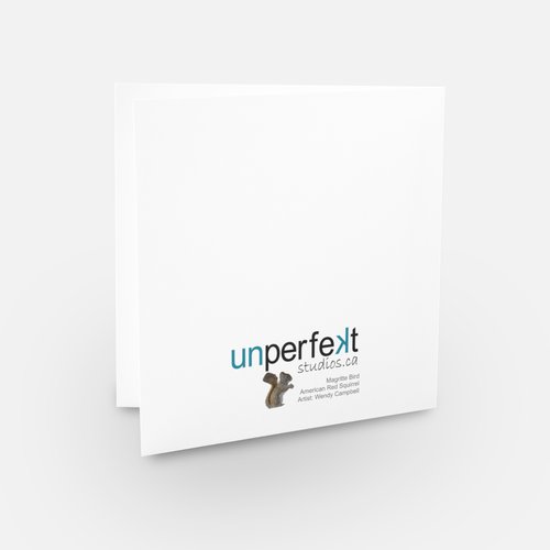 Greeting Card - American Red Squirrel - Unperfekt-Studios