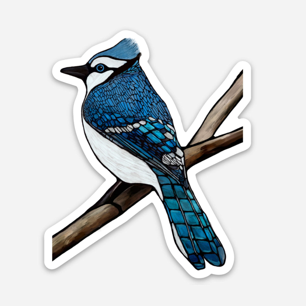Fridge Magnet - Blue Jay - Unperfekt-Studios
