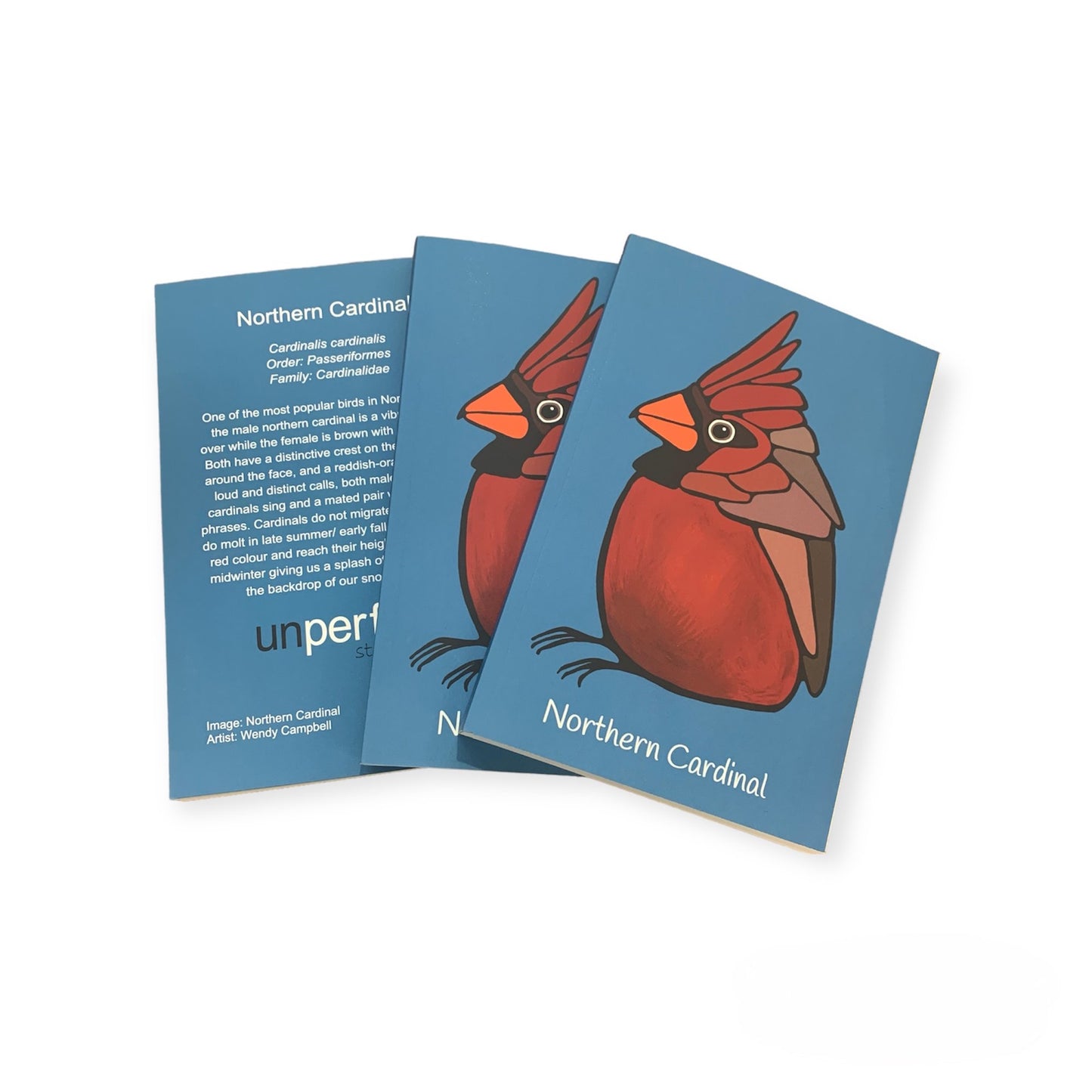 Notebook, Journal - Northern Cardinal (lined or unlined) - Unperfekt-Studios