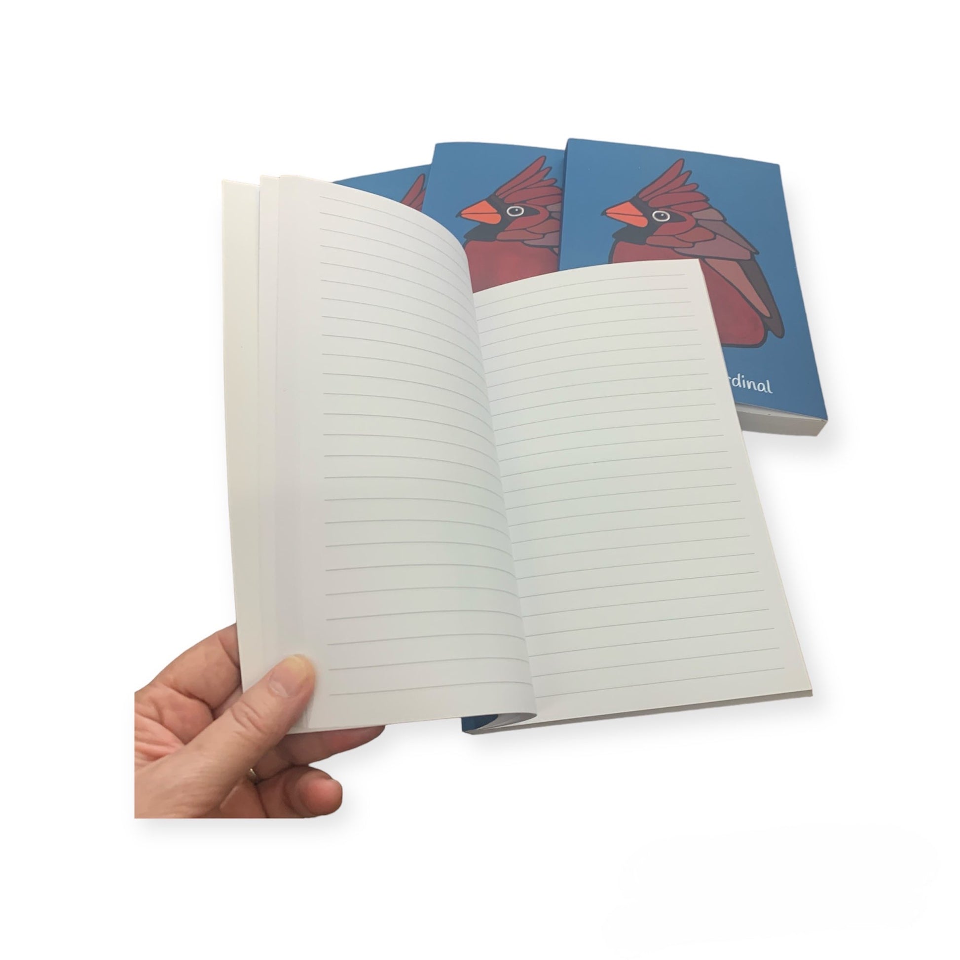 Notebook, Journal - Northern Cardinal (lined or unlined) - Unperfekt-Studios