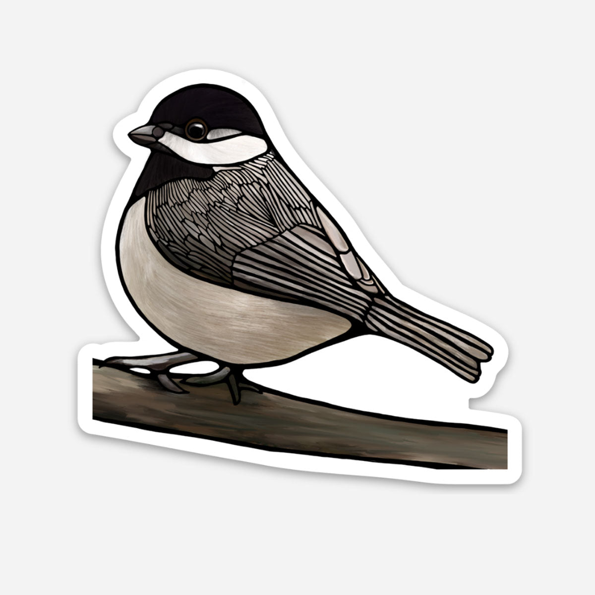 Vinyl Sticker - Black-Capped Chickadee