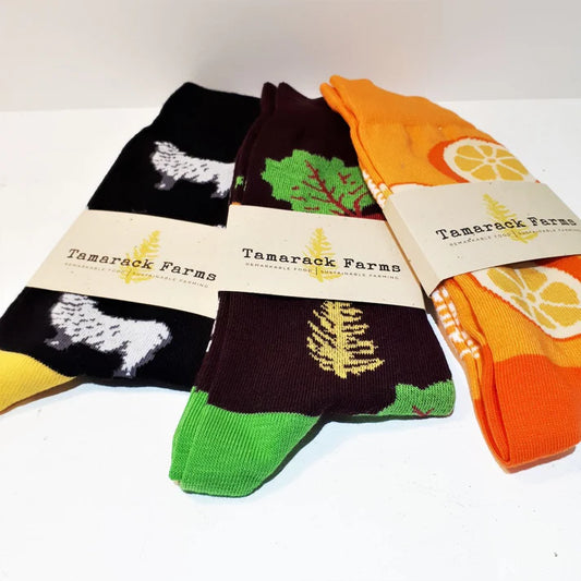 Cotton Socks - from Cedar Lake (Tamarack Farms)