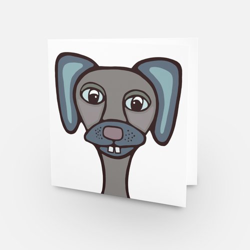 Greeting Card - Fitz the Dog - Unperfekt-Studios