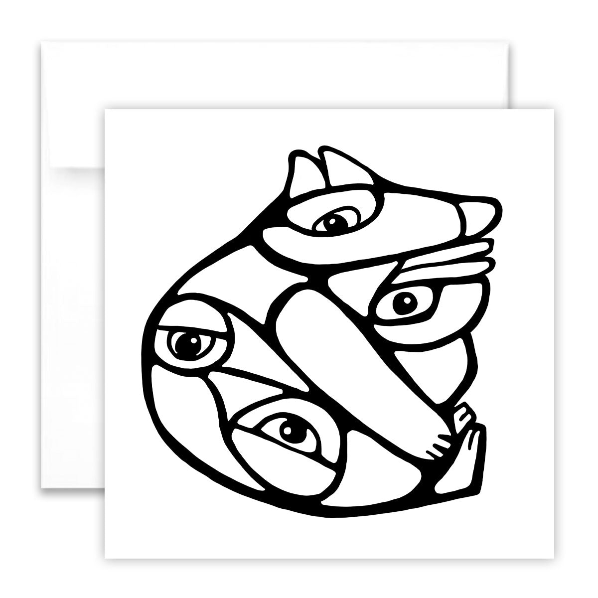 Pack of 5 Greeting Cards - Colouring Cards