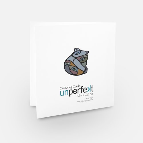 Pack of 5 Greeting Cards - Colouring Cards - Unperfekt-Studios