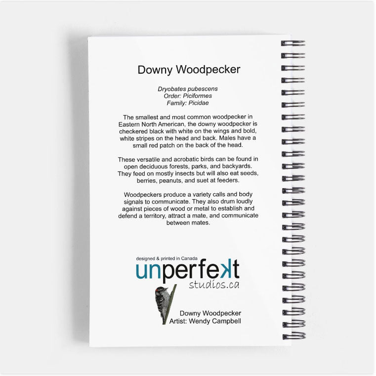 Notebook, Journal - Downy Woodpecker