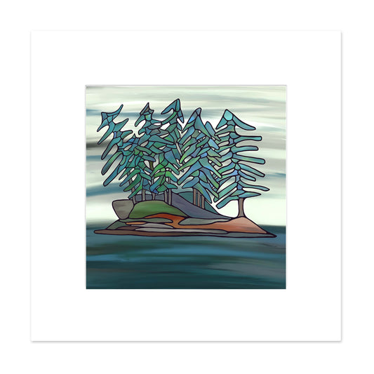 Signed & Matted Print - Little Island - Unperfekt-Studios