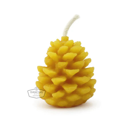 Pinecone Beeswax Candle