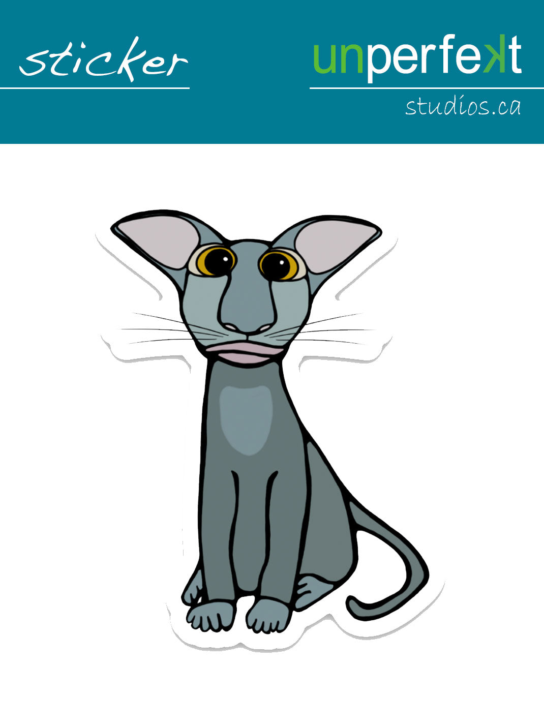 Vinyl Sticker - Loki the Cat - Unperfekt-Studios