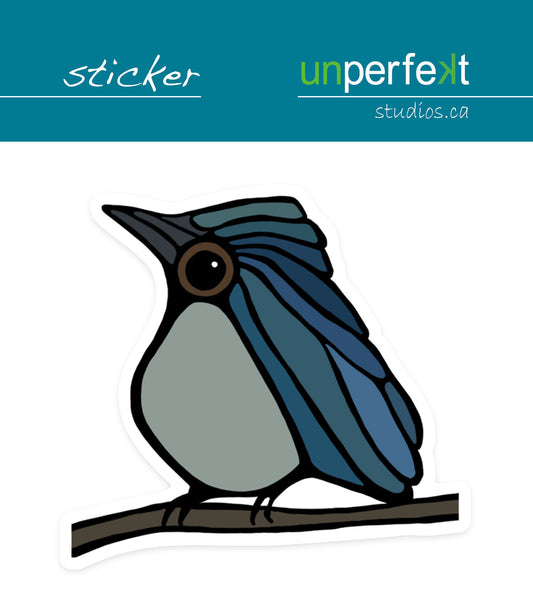 Vinyl Sticker - Blue Warbler - Unperfekt-Studios