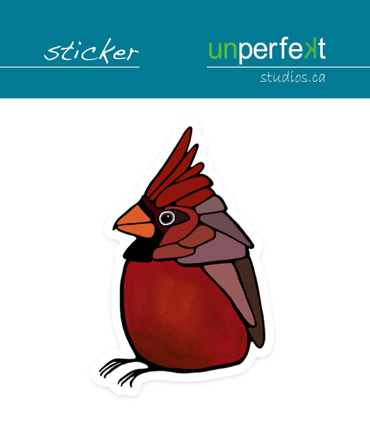 Vinyl Sticker - Cardinal - Unperfekt-Studios