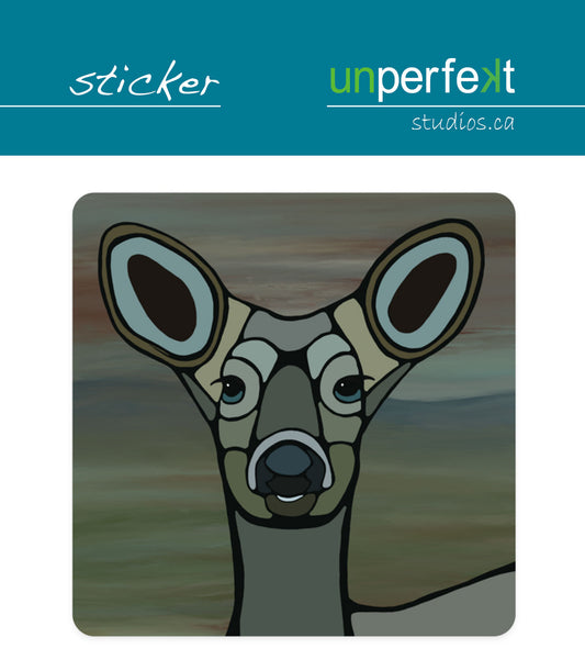 Vinyl Sticker - White-Tailed Deer - Unperfekt-Studios